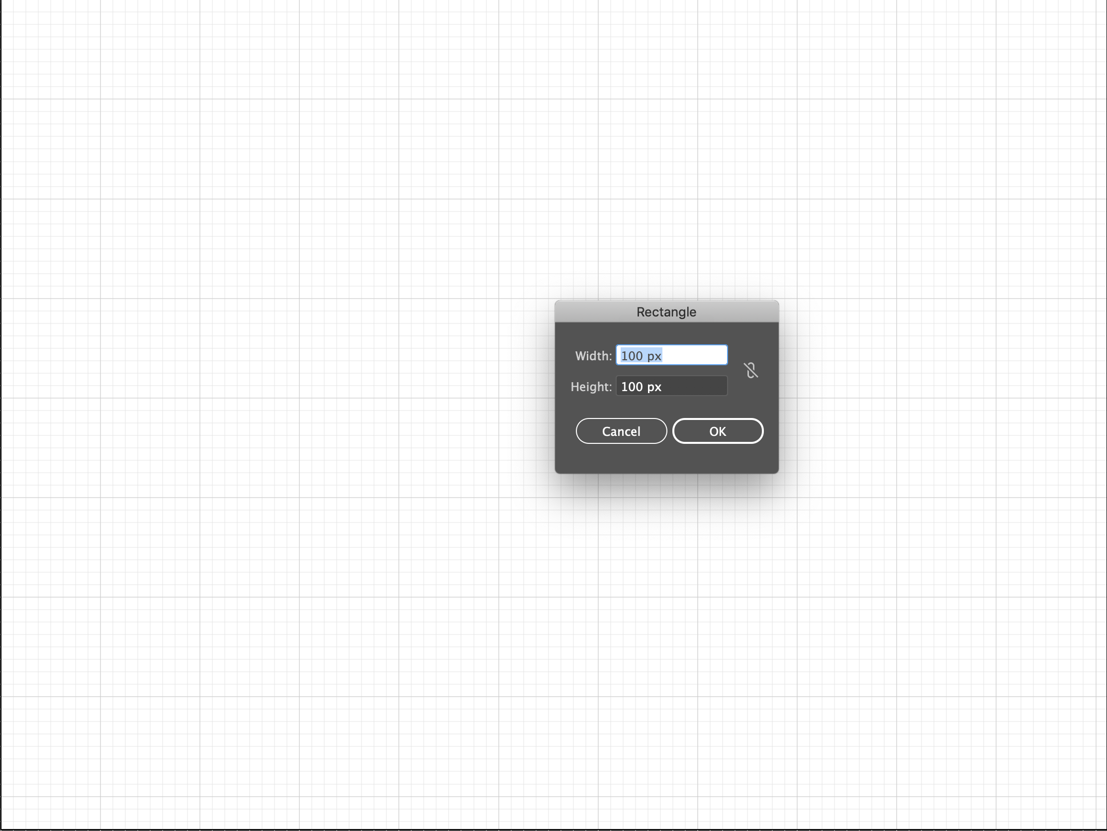 Set height and width of rectangle in Adobe Illustrator.