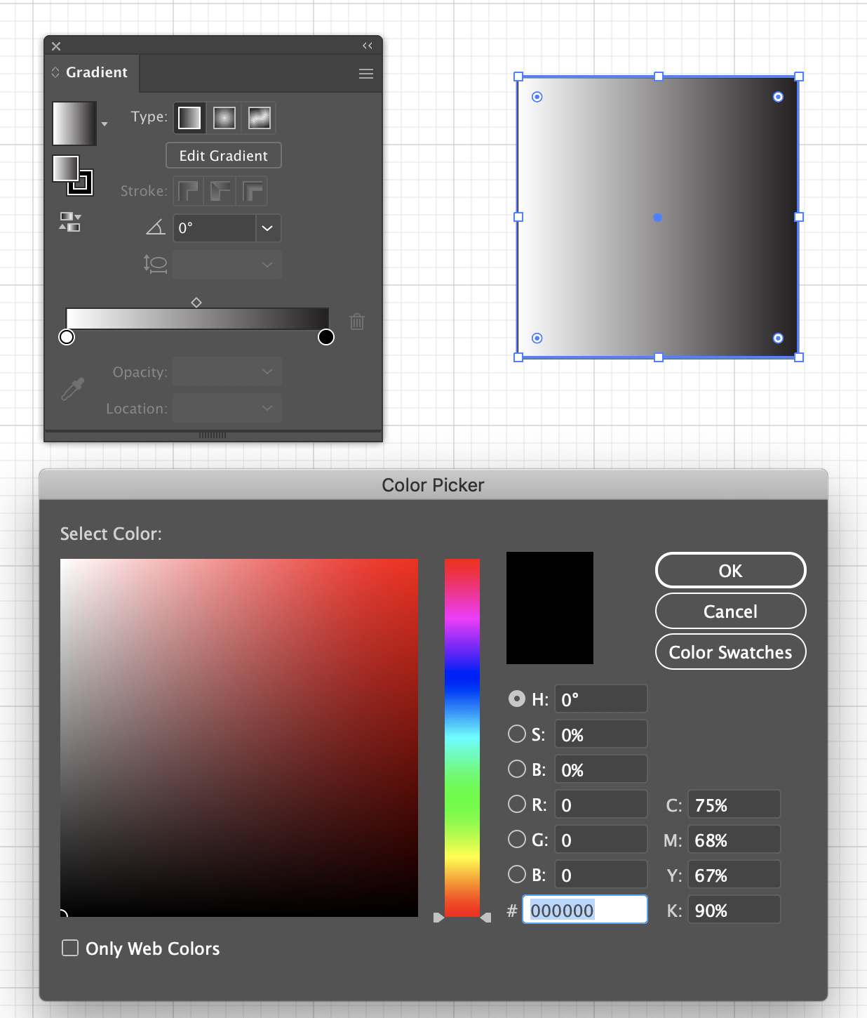 Gradient color picker